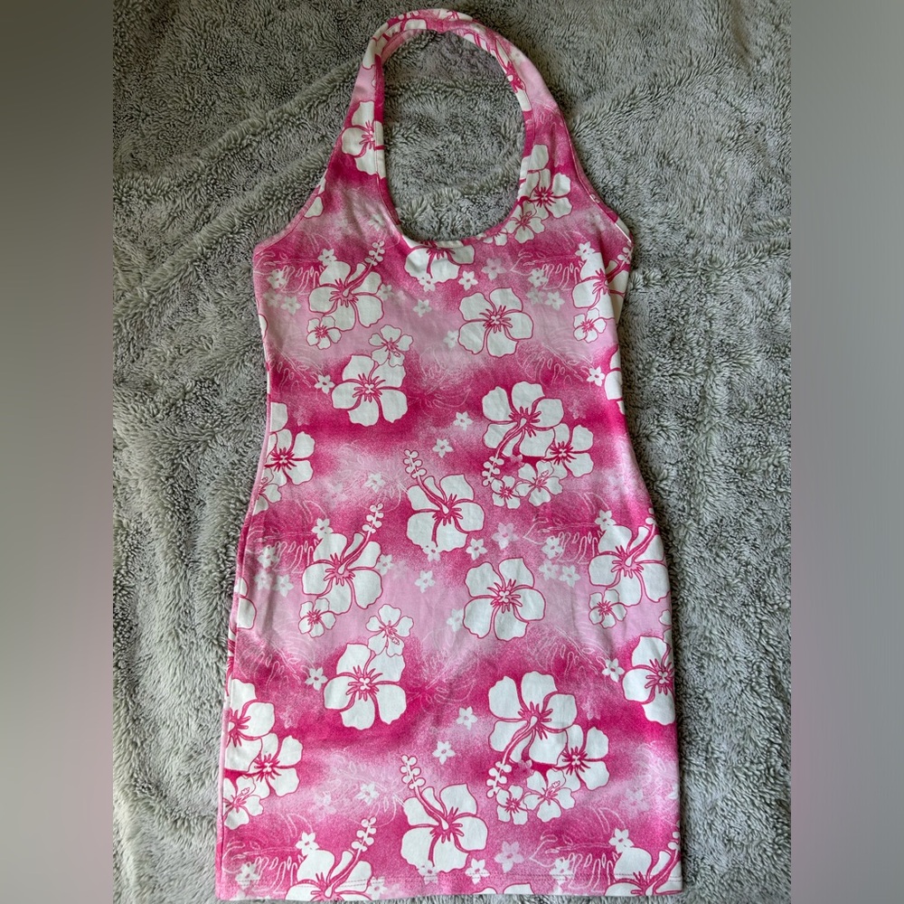 Forever 21 Flower Halter Dress